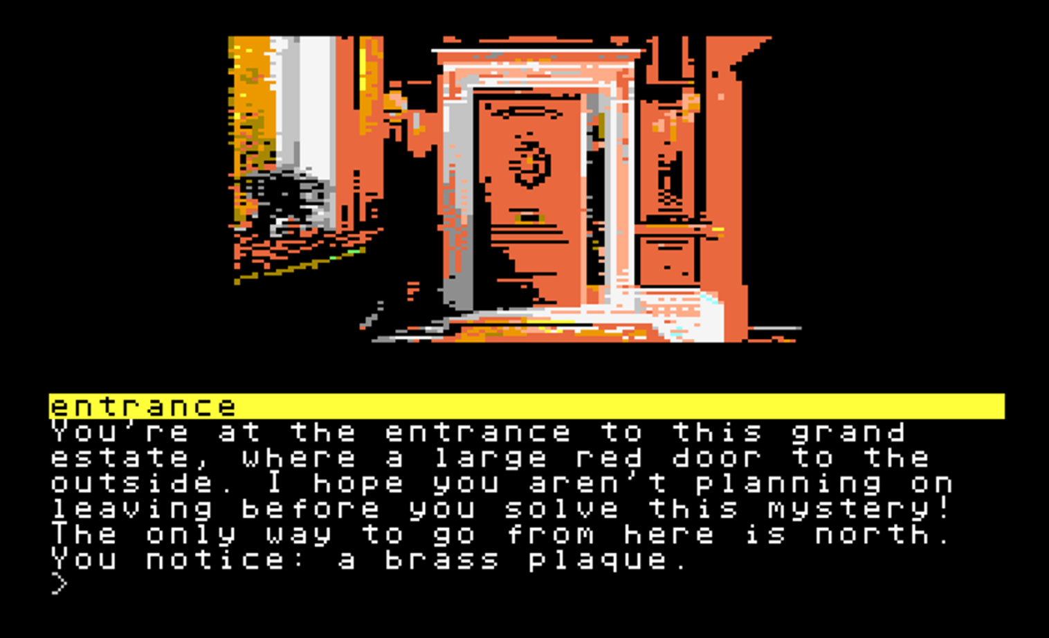 Accuse Interactive Fiction Mystery for Commodore 64